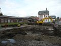 Beginn Neubau für die Doornkaatstraße 13 + 15 - Aufnahme vom 2. August 2012.