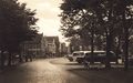 Der Busbahnhof am Marktplatz (um 1950).