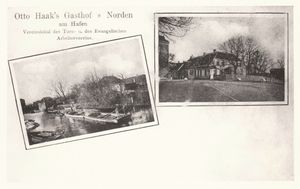 Dammstraße Gasthof Haak Stürenburg um 1900.jpg