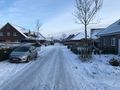 Blick in die Straße in südliche Richtung. Aufgenommen am 30. Januar 2021.