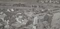 Luftaufnahme der Brückstraße von 1956. Das Gebäude ist gut zu erkennen und hat sich in den Folgejahren optisch kaum verändert.