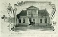 Undatierte Aufnahme mit dem Restaurant Germania (wahrscheinlich um 1895).