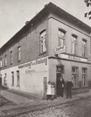 Sielstraße Heringstraße Gasthof Hinrichs 1930.JPG