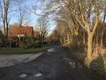 Blick in Richtung Juister Straße in Höhe Norderneyer Straße - Aufnahme vom 22. Januar 2021.