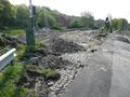 Straßenbauarbeiten an der Verbindung zwischen Bahnhofstraße und Bundesstraße - Aufnahme vom 1. Mai 2009.