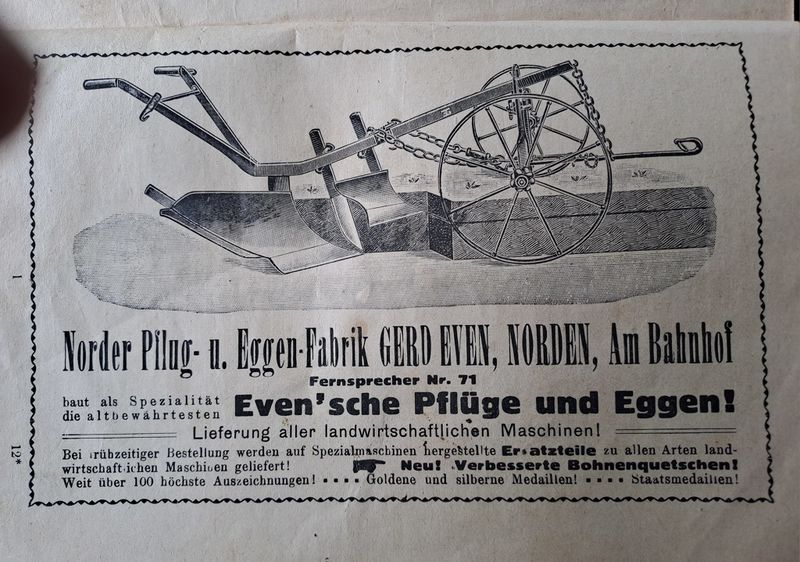 Datei:Bahnhofstraße Even Werbung 1919.jpg