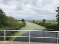 Aufgenommen von der Wurzeldeichsbrücke mit Blick nach Osteel - Aufnahme vom 28. August 2021.