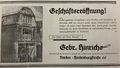 Zeitungsinserat im Ostfriesischen Kurier vom 17. September 1938.