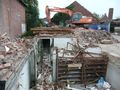 Abriss des Gebäudes - Aufnahme vom 18. Oktober 2015.