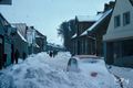 Blick in die Klosterstraße während der Schneekatastrophe 1979.