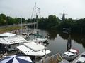 Blick vom Zollhaus auf das Hafenfest - Aufnahme vom 31. Mai 2008.