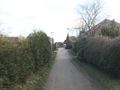 Blick in Richtung Heerstraße, im Hintergrund die letzte verbliebene Motorsirene der Stadt. Aufnahme vom 22. Januar 2021.