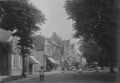 Häuseransicht, beginnend vorne mit 69, dahinter Am Markt 1 und fortfahrend. Eventuell um 1900.