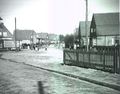 Die unbefestigte östliche Osterstraße (Kolkbrücker Weg) im Jahre 1954 mit Blick in Am Galgenberg