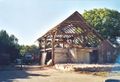 An der Welle 10 - Hof Hoffmann während der Abrissarbeiten - Aufnahme vom August 2002.